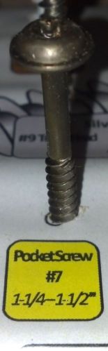 #7 x 1-1/4&#034; coarse thread ctx star drive pocket screws type 17 1000/case for sale