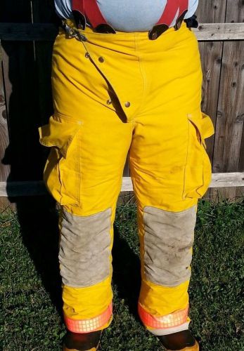 Globe firefighter turnout gear- pants with suspenders for sale