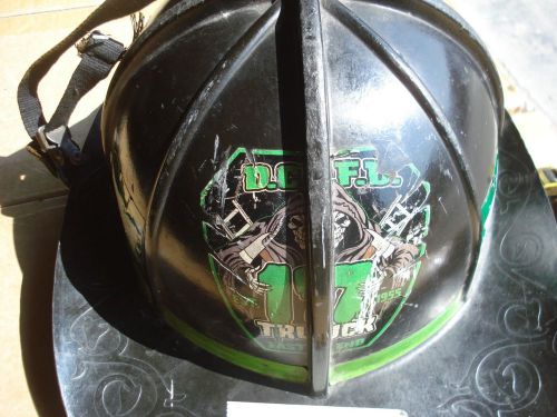 Cairns 1044 helmet + liner firefighter turnout bunker fire gear ...#166 black for sale