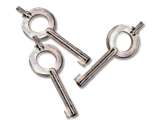 Three-pack of Standard Handcuff Keys, Fits S&amp;W, Peerless, ASP and Many Others