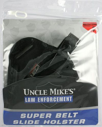 86050 Uncle Mike Holster Law Enforcement Super Belt Slide Holster LG Ambidex