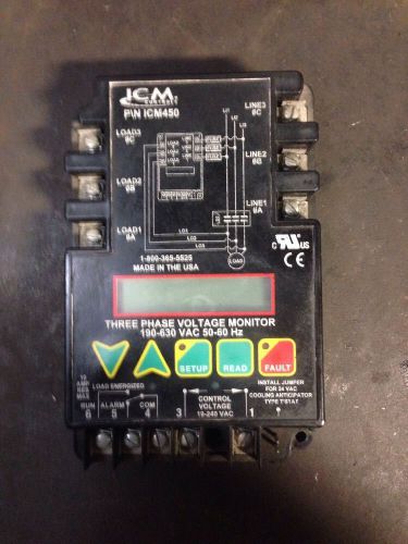 Icm 450c 3-phase line voltage monitor for sale