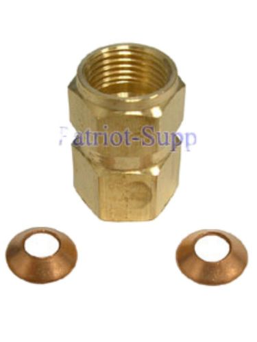 WESTWOOD S220-50 E-Z CONNECT ADAPTER FITTING FOR 3/8 FLARE TO FLEXIBLE OIL LINES