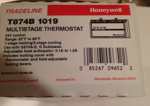 HONEYWELL T874B 1019 MULTISTAGE THERMOSTAT **NEW**