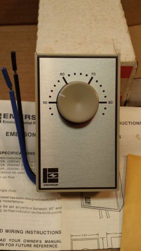 EMERSON ELECTRIC WALL THERMOSTAT HEAVY DUTY  LINE VOLTAGE WA-65-1 NEW