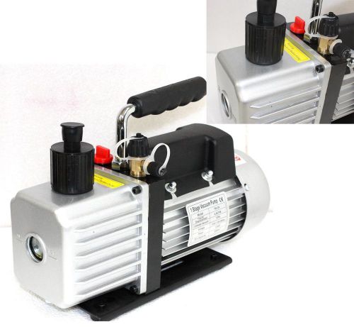 4.5cfm 1/3hp rotary vane vacuum pump w/ oil single stage gas hvac ac r134a r410a for sale