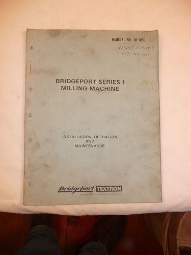 bridgeport milling machine manual