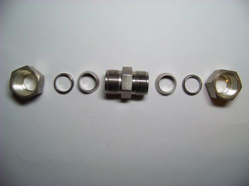 Brennan Fitting Stainless Steel  1/2 ” Union 1/2&#034; Tube OD Union NEW Several Auction