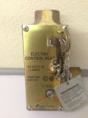 Kidde electric control head 24 vdc 2.0a pin 890181 for sale