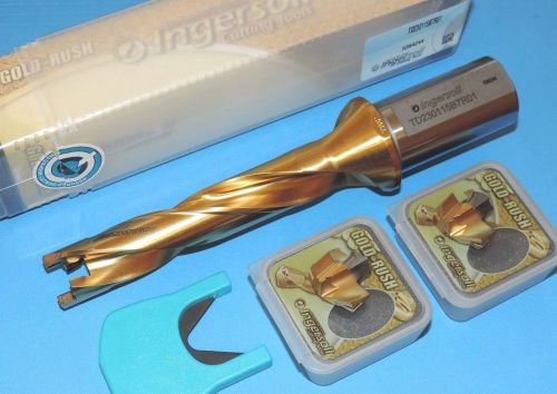 Ingersoll .937&#034; gold twist 5xd indexable drill kit w/ inserts (td2300115b7r01) for sale