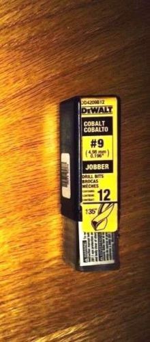 DEWALT #9 Wire Cobalt Jobber Length Drill Bit (12-Pack)