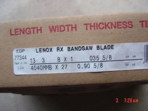 Lenox Rx Band Saw Blade, 13&#039; 3&#034; Long, 5/8 TPI