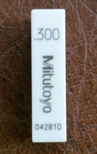 Mitutoyo ceramic rectangular gage block, asme grade as-1, 0.300&#034; length for sale