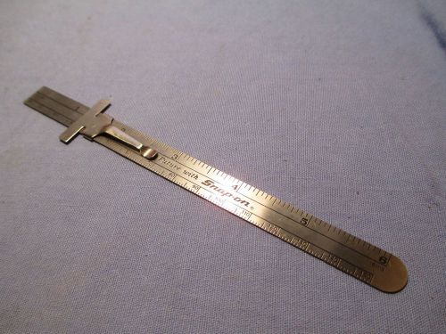 Snap-On Stainless Steel Pocket Ruler w/ Clip /     DE 17