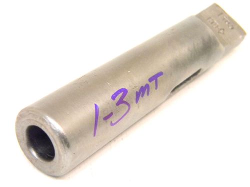 USED CLEVELAND MORSE TAPER DRILL SLEEVE #1MT-socket to #3MT-shank ADAPTER MTA