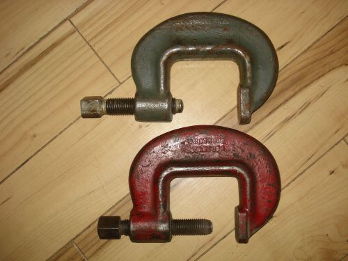 2 heavy duty clamps - wilton # 3 + american made - priced 2 sell for sale