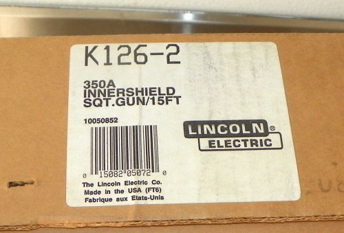 Lincoln flux-cored gun - k126-2 new in box for sale