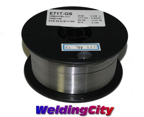 E71T-GS Flux-Core Gasless Mild Steel MIG Welding Wire 0.035&#034; 2-lb Spool