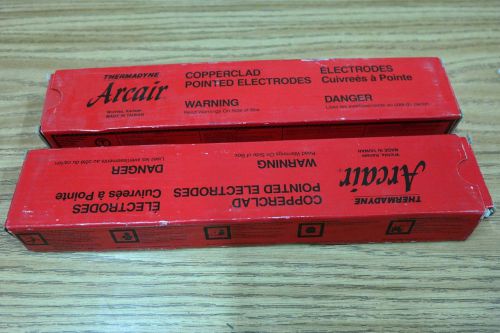 Lot of 2 Boxes - Thermadyne Arcair Copperclad Pointed Electrodes