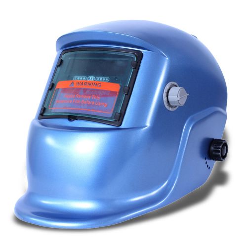 Auto darkening welding helmet arc tig mig weld welder lens mask hood cap blue kj for sale
