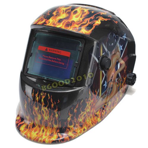Auto darkening welding helmet arc tig mig grinding face welder mask solar power for sale
