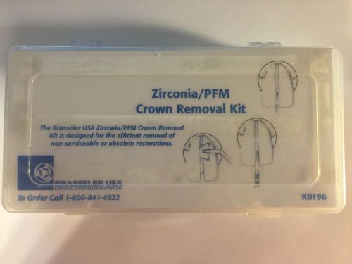 Brasseler dental bur pfm zirconia crown removal system diamond carbide block for sale