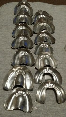 Crescent edentulous  lot of impression tray lot for sale