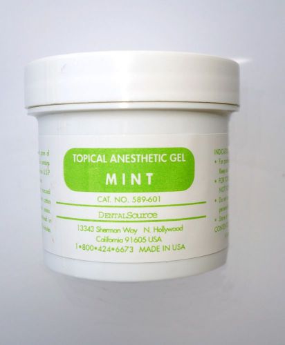 Dental topical anesthetic gel 100 gm mint for sale