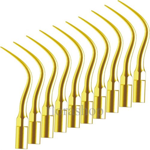 Dental Perio scaling tip Titanium Coated Fit EMS #H &amp; Woodpecker P4 &amp; CT-8/ST
