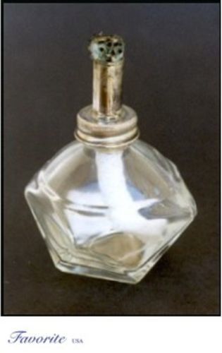 ALCOHOL LAMP/BURNER GLASS OCTAGONAL 3/8&#034; WICK ADJ FLAME