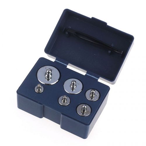 6pcs jewelry scale calibration weight set includes 100g 50g 20g 10g 5g hottest for sale