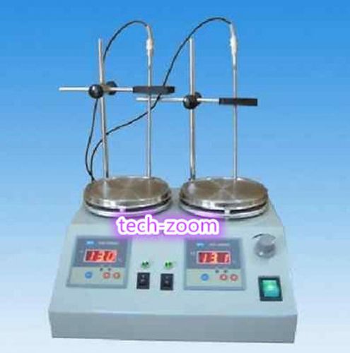 2 units heads multi-unit digital thermostatic magnetic stirrer hotplate mixer for sale