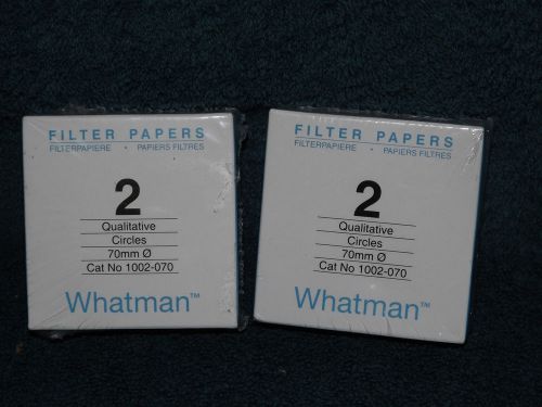 2 BOXES WHATMAN QUALITATIVE CIRCLES GRADE 2 FILTER PAPERS 70MM EACH #1002-070