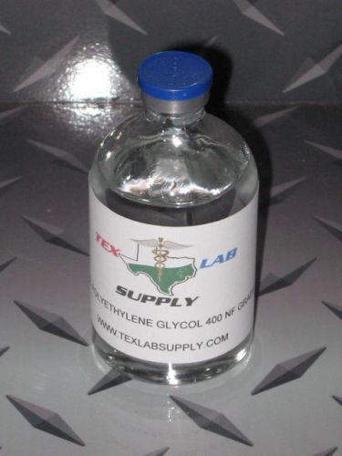 Tex Lab Supply 100 mL POLYETHYLENE GLYCOL - 400 PEG NF GRADE - Sterile