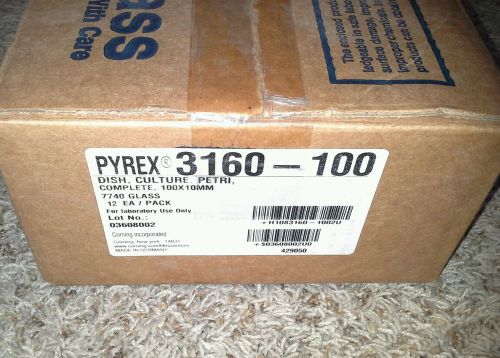 Pyrex Brand 3160 Petri Dish 100 x 10 mm, pack of 12