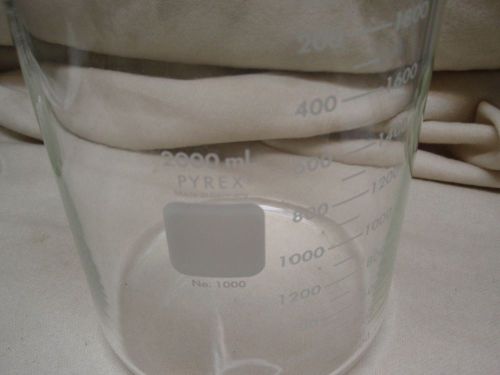 VINTAGE GERMAN PYREX 2000ML BEAKER