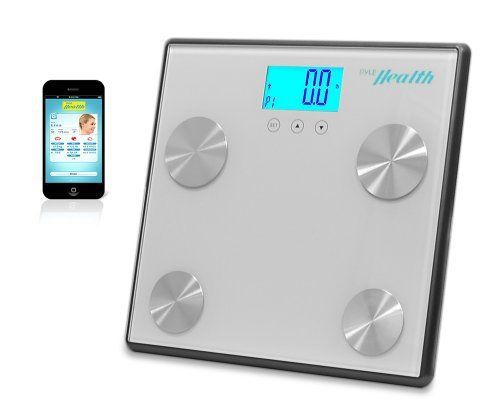 Pyle phlscbt4sl bluetooth 4.0 body fat &amp; fat hydr.scal for sale