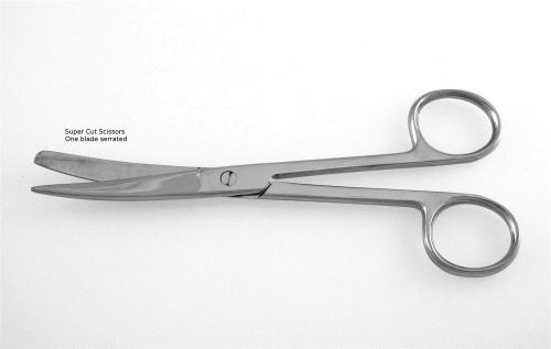Super cut operating scissors 6&#034; cur sharp-blunt, 2/pack, surgical instruments for sale