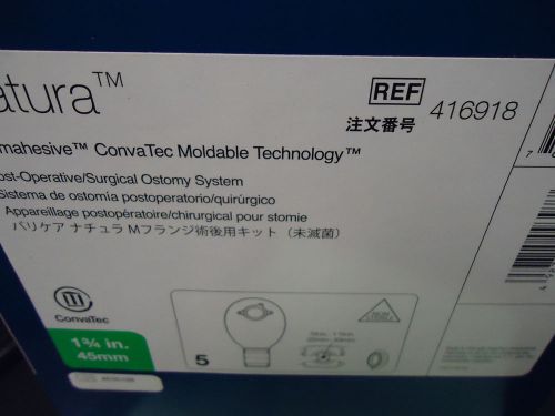 Box of 5 Convatec Natura Stomahesive Surgical Ostomy System 416918