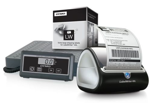 Dymo labelwriter 4xl label printer, professional shipping bundle for sale