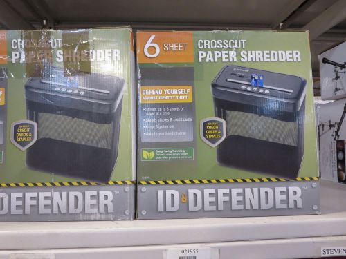 Homedics six sheet paper shredder Cross Cut Paper Shredder  Model: ID61M