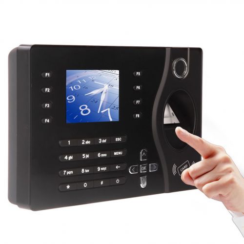 Biometric Fingerprint FP&amp;ID RFID Card Reader Time Attendance Clock TCP/IP USB