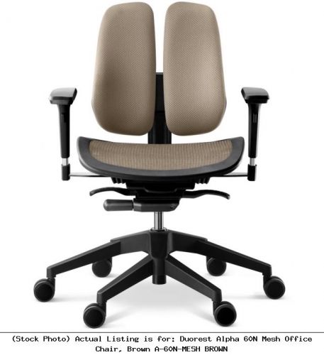 Duorest alpha 60n mesh office chair, brown a-60n-mesh brown for sale