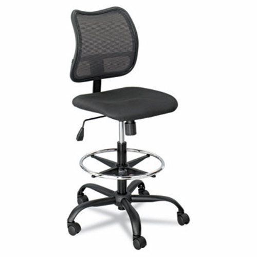 Safco Mesh Extended Height Chair, Acrylic Fabric Seat, Black (SAF3395BL)
