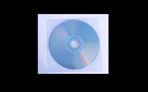1000 NEW!! CD/DVD POLY SLEEVES, CLEAR (HDPA) - JS97