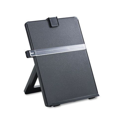6 Fellowes Non-Magnetic Letter-Size Desktop Copyholder, Plastic, Black- FEL21106
