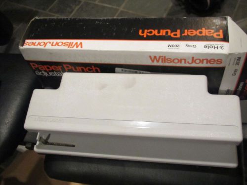 WILSON-JONES MODEL 203M 3-HOLE PAPER PUNCH