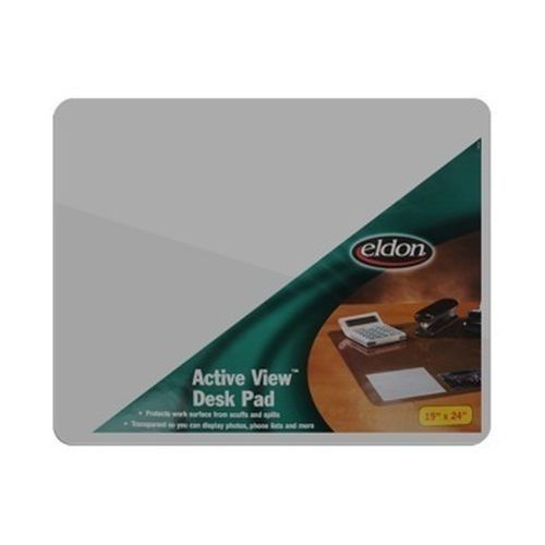 Eldon 61023: activeview transparent desk pad rubbermaid 19&#034; x 24&#034; for sale