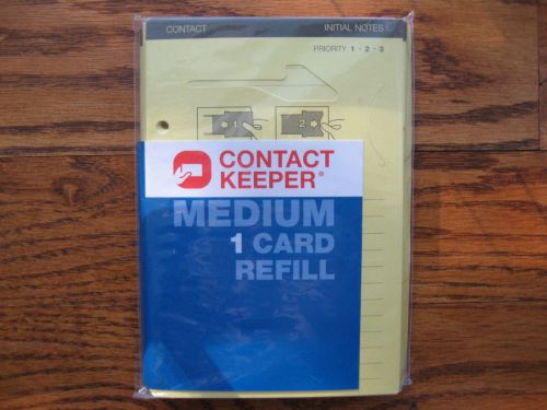 Brand New Contact Keeper Medium 1 Card Refill (800210) - Lot of 3