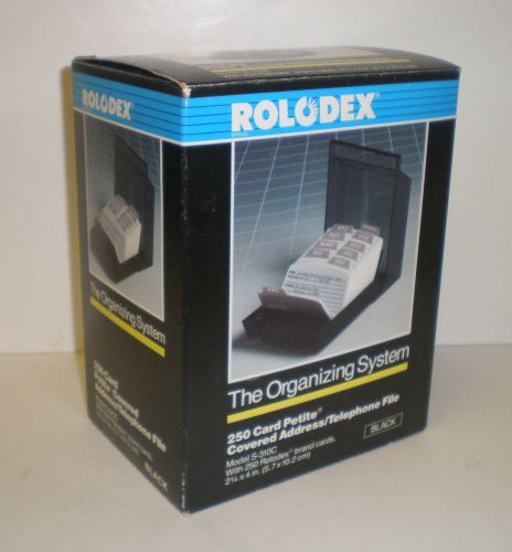 Rolodex 250 Card Petite Covered Address Phone File S-310C NEW Unused IOB